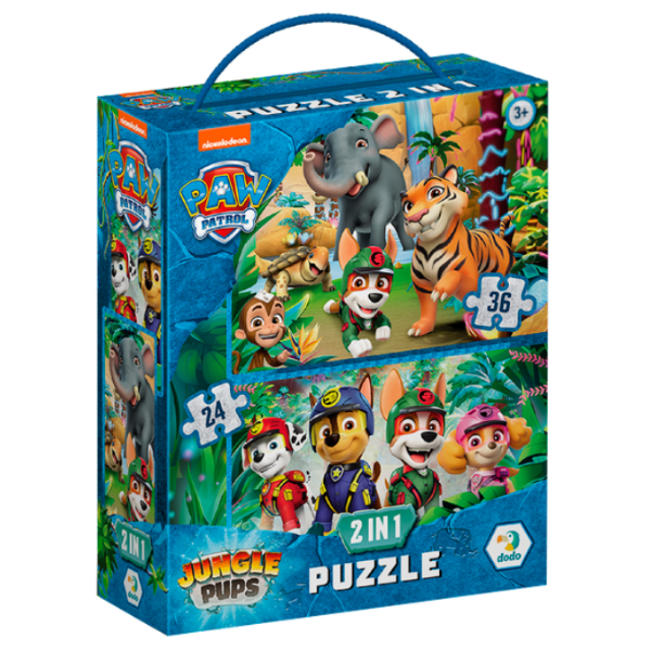 Puzzle "Aventuri în Junglă, 2 în 1", seria Patrula cățelușilor, 60 elem. [3]