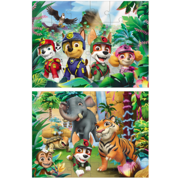 Puzzle "Aventuri în Junglă, 2 în 1", seria Patrula cățelușilor, 60 elem. [2]