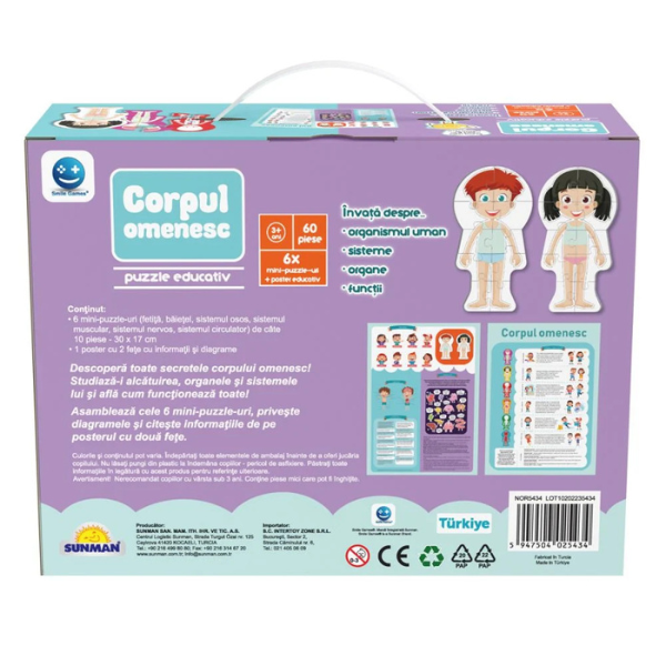 Puzzle ”Corpul omenesc”, 60 elem. (ro) [4]