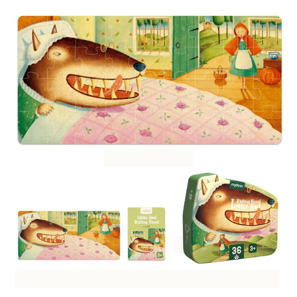 Puzzle cu basme ilustrate „Scufița Roșie”, 36 elem. [4]