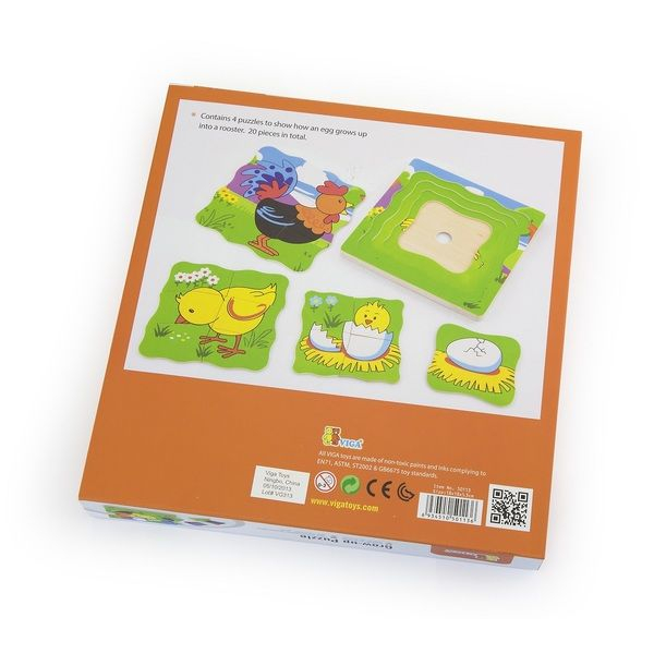 Puzzle cu mai multe straturi „Cocoș” [4]