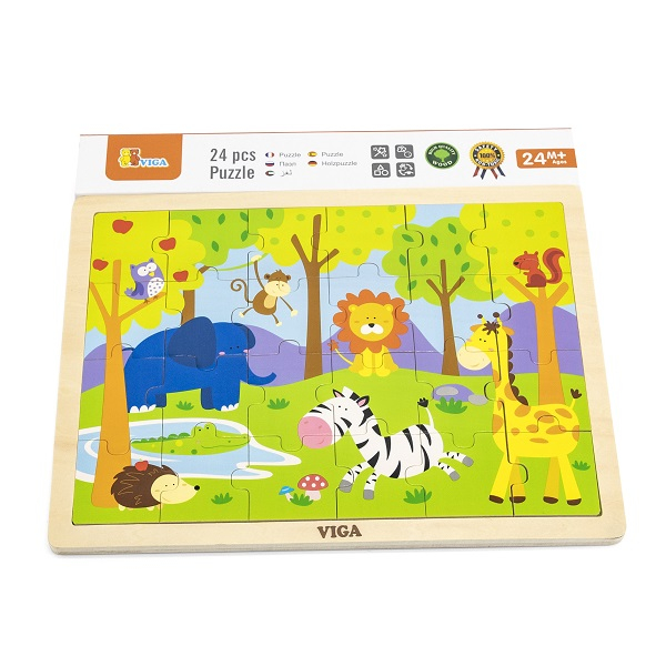 Puzzle din lemn "Animăluțe" 24 elem. [2]
