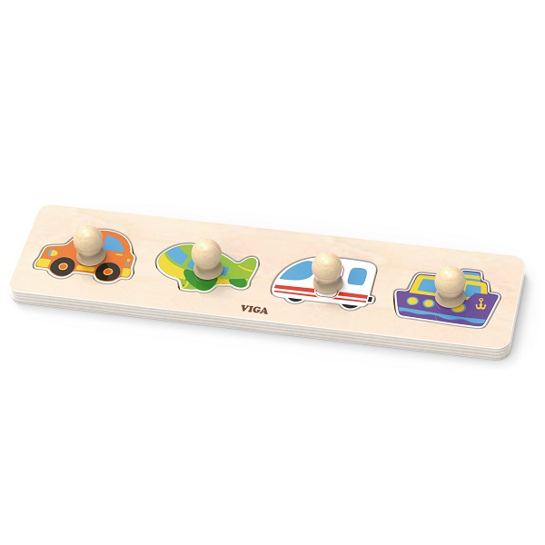 Puzzle din lemn cu buton „Autoturisme" [1]