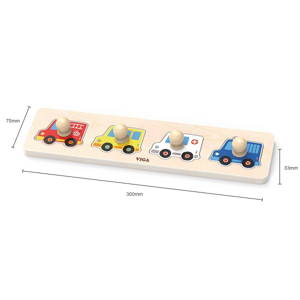 Puzzle din lemn cu buton „Transport de prim ajutor” [3]