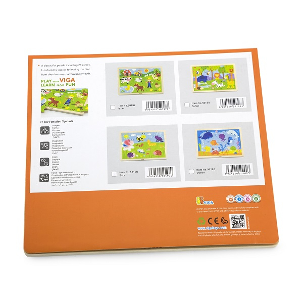 Puzzle din lemn "Parcul de distracții"  24 elem. [5]
