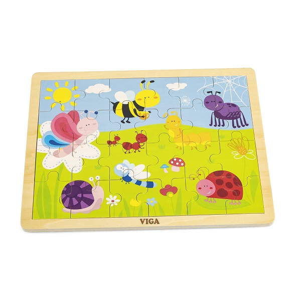 Puzzle din lemn "Parcul de distracții"  24 elem. [1]