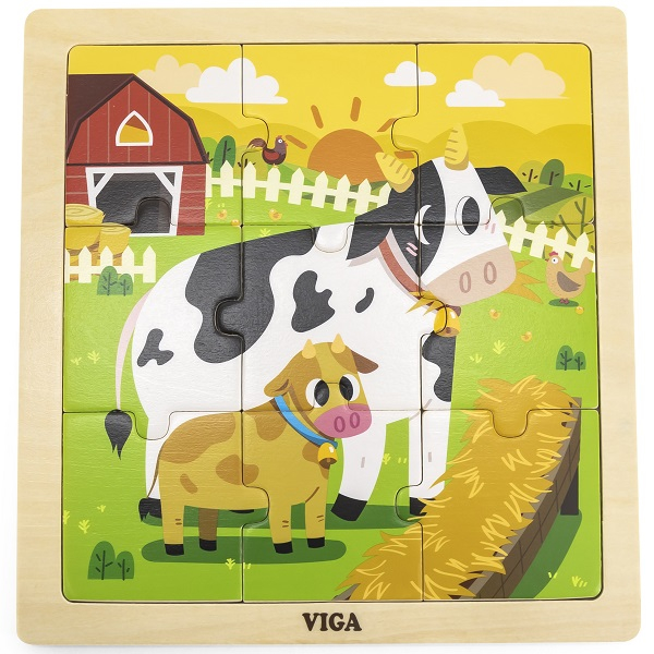 Puzzle din lemn "Văcuțe" 9 elem. [2]