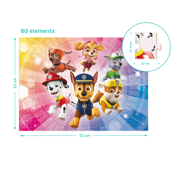 Puzzle "Echipa de salvare", seria Patrula cățelușilor, 60 elem. [4]