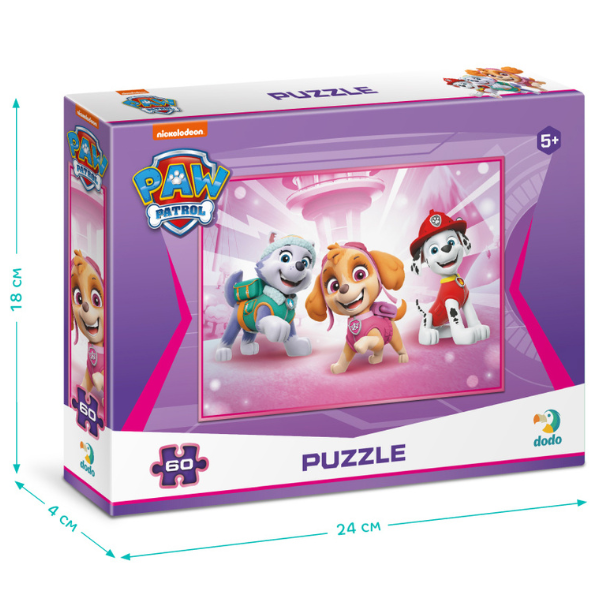 Puzzle "Everest, Skye și Marshall", seria Patrula cățelușilor, 60 elem. [6]