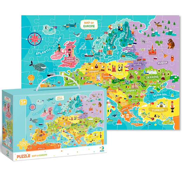 Puzzle "Harta Europei, 100 elem. [9]