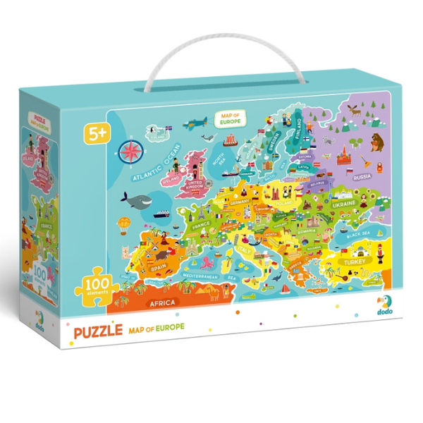 Puzzle "Harta Europei, 100 elem. [3]