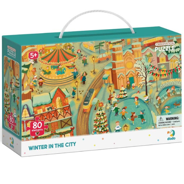 Puzzle "Iarna în oraș", seria Puzzle de observație, 80 elem. [5]