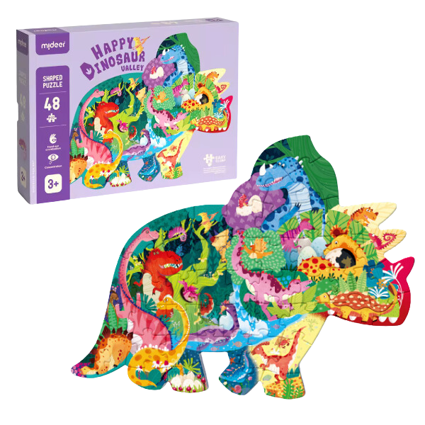 Puzzle în formă de animal „Valea Dinozaurului Fericit”, 48 elem. [1]