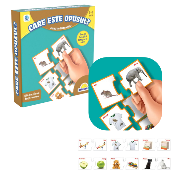 Puzzle "Învățăm opozițiile", (ro),  Smile Games [1]