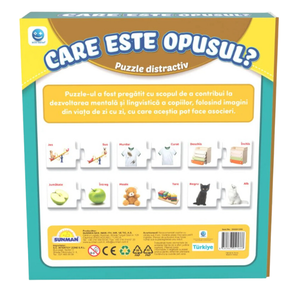 Puzzle "Învățăm opozițiile", (ro),  Smile Games [4]