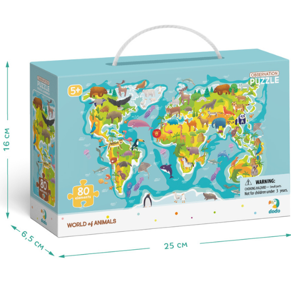Puzzle "Lumea animalelor", seria Puzzle de observație, 80 elem. [4]