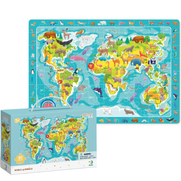Puzzle "Lumea animalelor", seria Puzzle de observație, 80 elem. [1]