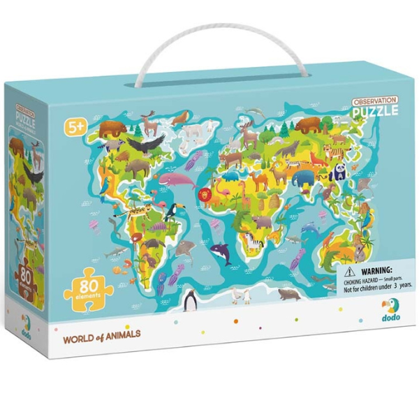 Puzzle "Lumea animalelor", seria Puzzle de observație, 80 elem. [3]