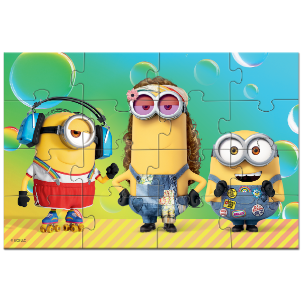 Puzzle magnetic "Serbare", seria Minions, 16 elem. [2]