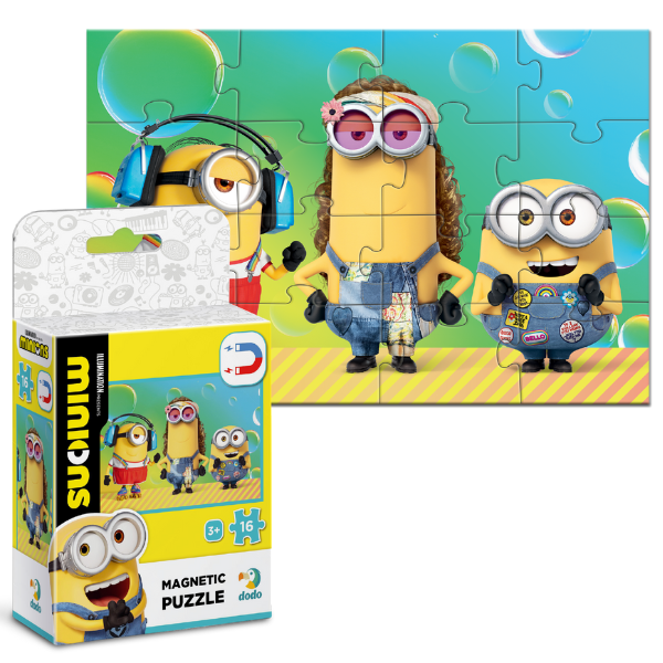 Puzzle magnetic "Serbare", seria Minions, 16 elem. [1]