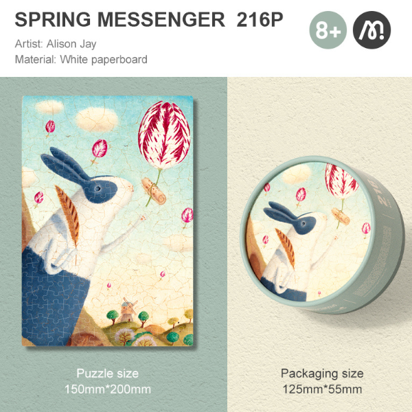 Puzzle „Mesager al primăverii”, serie de buzunar, 216 elem. [2]