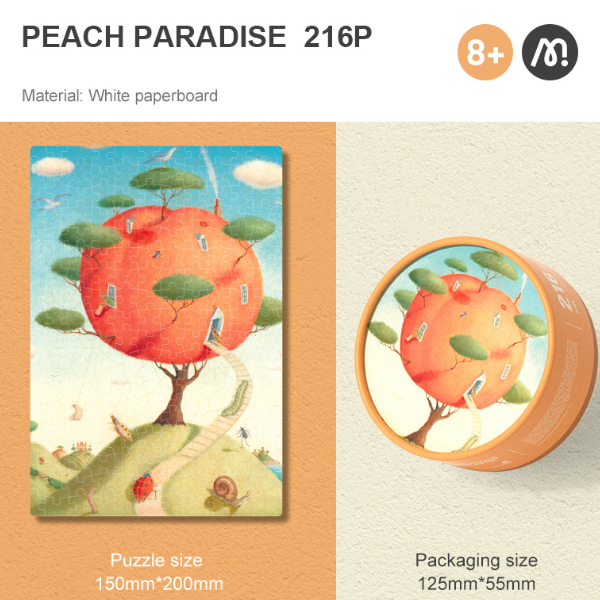 Puzzle „Paradisul piersicului”, serie de buzunar, 216 elem. [2]