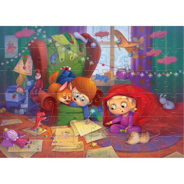 Puzzle "Scrisoarea lui Moș Crăciun", seria Crăciun, 60 elem. [2]