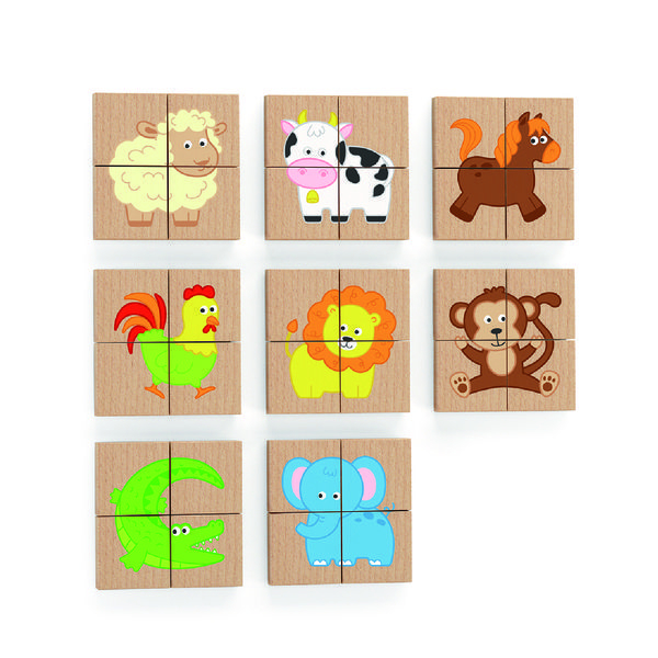 Puzzle-uri magnetice "Animale"32 elem. [1]