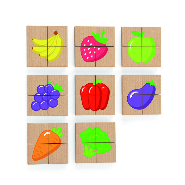 Puzzle-uri magnetice "Fructe" 32 elem. [4]