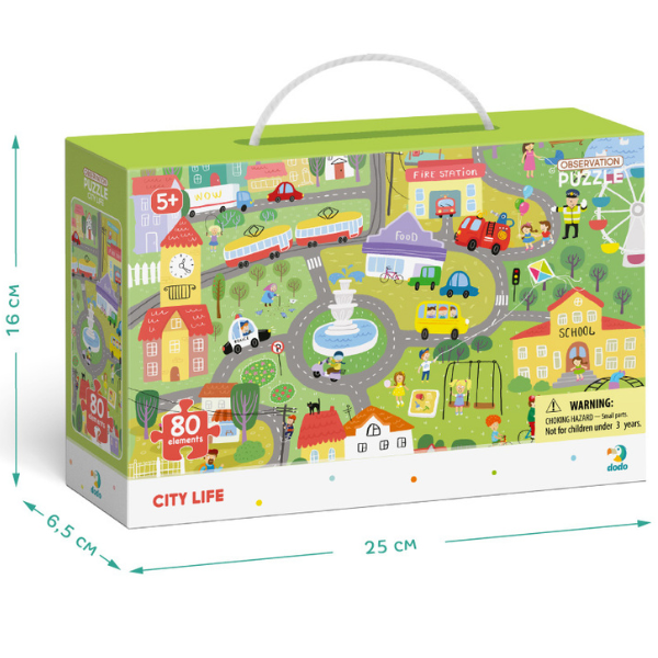 Puzzle "Viața în oraș", seria Puzzle de observație, 80 elem. [8]
