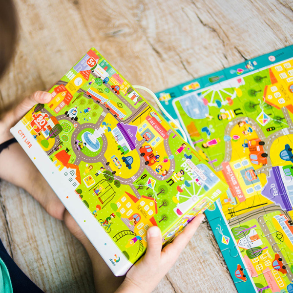Puzzle "Viața în oraș", seria Puzzle de observație, 80 elem. [5]