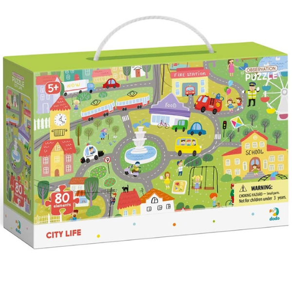 Puzzle "Viața în oraș", seria Puzzle de observație, 80 elem. [12]