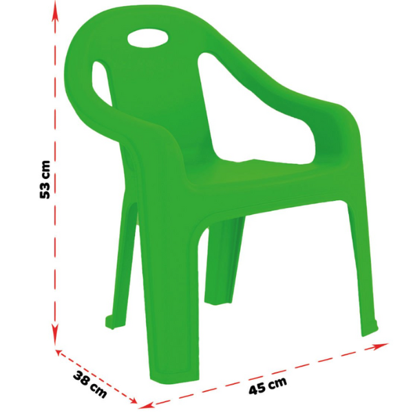 Scaun din plastic, până la 50 kg, 4 culori [4]