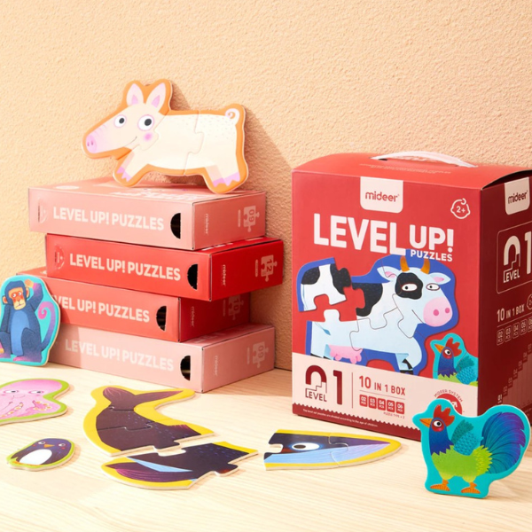 Seria de puzzle-uri „Animale”, 10 în 1, nivelul 1 [6]