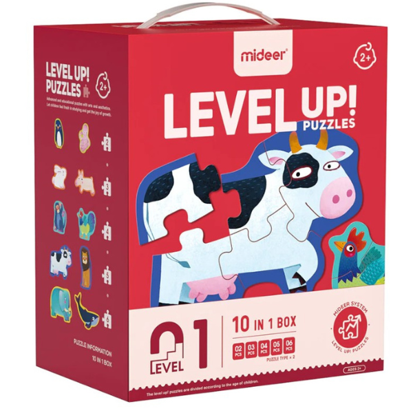 Seria de puzzle-uri „Animale”, 10 în 1, nivelul 1 [3]