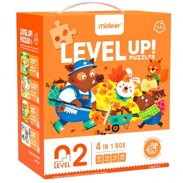 Seria de puzzle-uri „Anotimpurile pădurii”, 4 în 1, nivelul 2 [4]