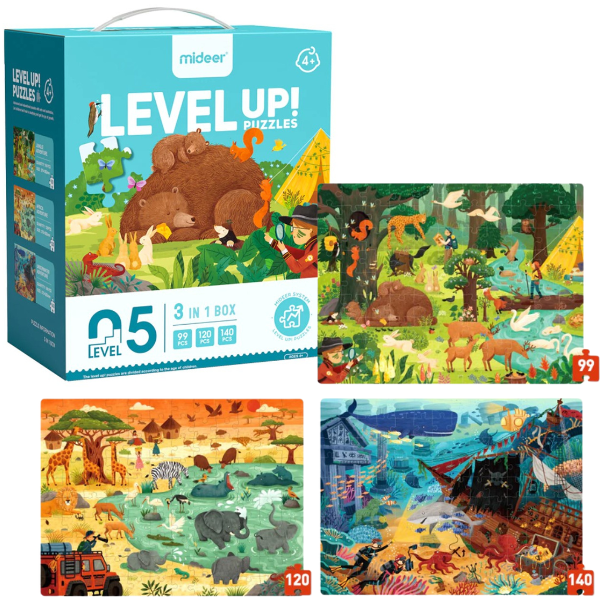 Seria de puzzle-uri „Aventură minunată”, 3 în 1, nivelul 5 [1]