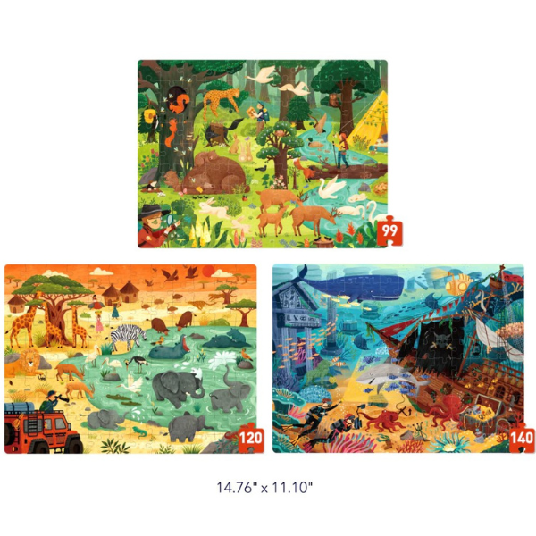 Seria de puzzle-uri „Aventură minunată”, 3 în 1, nivelul 5 [5]