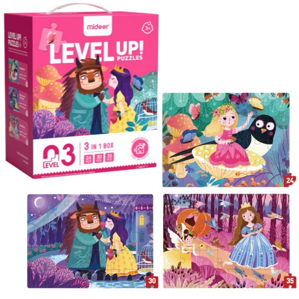 Seria de puzzle-uri „Aventurile prințeselor”, 3 în 1, nivelul 3 [7]