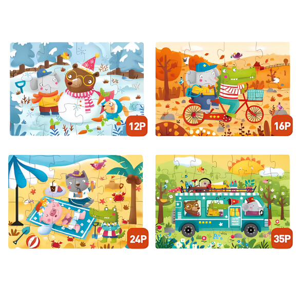 Seria de puzzle-uri „Cele Patru Anotimpuri”, 4 în 1 [2]