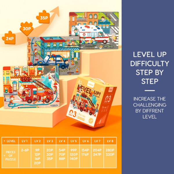 Seria de puzzle-uri „Mama și copilul”, 4 în 1, nivelul 2 [10]