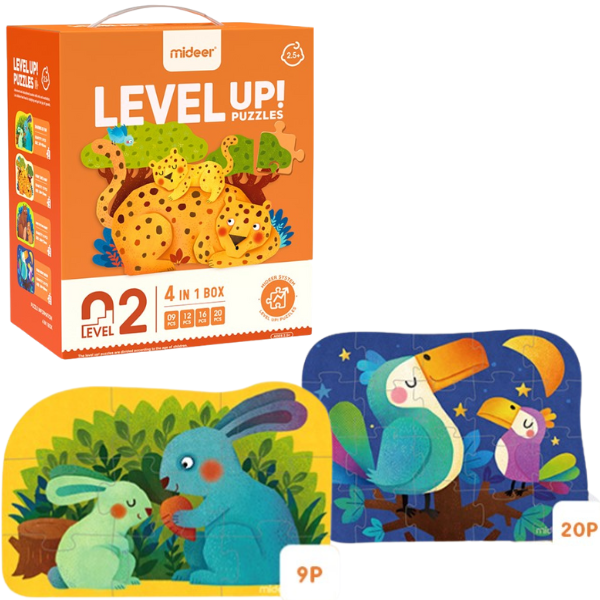 Seria de puzzle-uri „Mama și copilul”, 4 în 1, nivelul 2 [1]