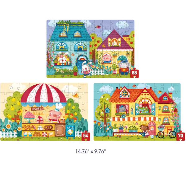 Seria de puzzle-uri „Orașul de basm”, 3 în 1, nivelul 4 [5]