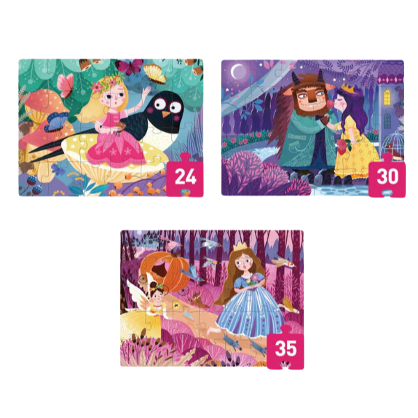 Seria de puzzle-uri „Prințese din Povești”, 3 în 1, nivelul 3 [2]