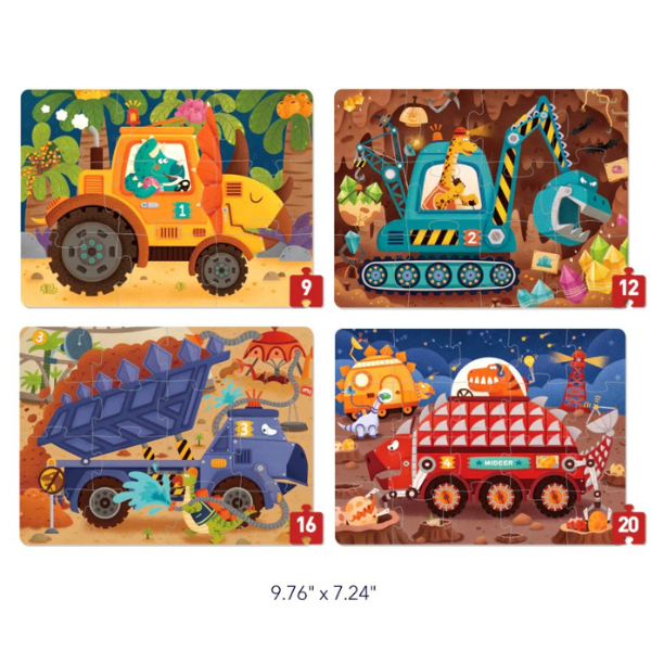 Seria de puzzle-uri „Proiectele dinozaurilor”, 4 în 1, nivelul 2 [2]