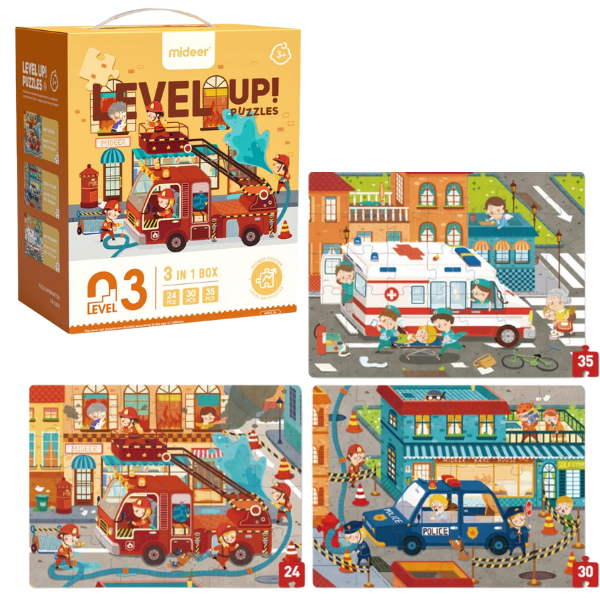 Seria de puzzle-uri „Salvatorii orașului”, 3 în 1, nivelul 3 [1]