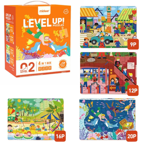 Seria de puzzle-uri „Scene din viață”, 4 în 1, nivelul 2 [1]