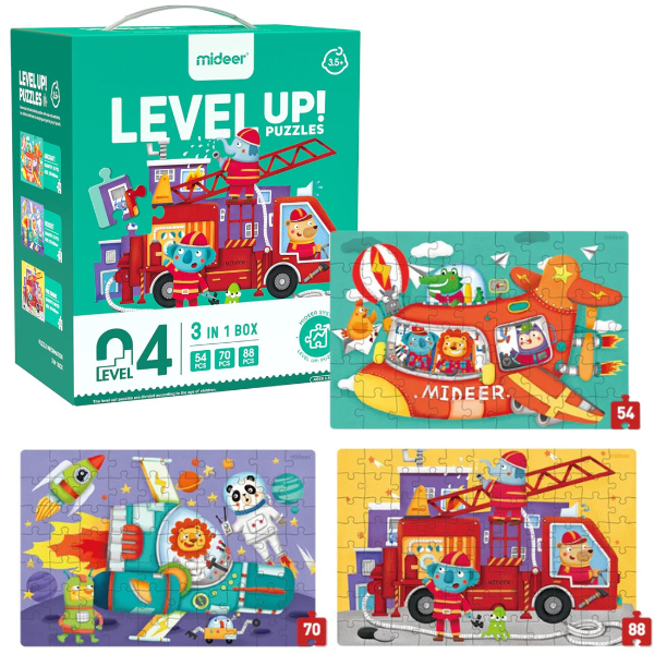 Seria de puzzle-uri „Transport”, 3 în 1, nivelul 4 [1]
