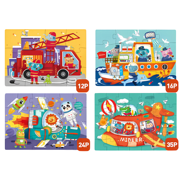 Seria de puzzle-uri „Transport”, 4 în 1 [2]