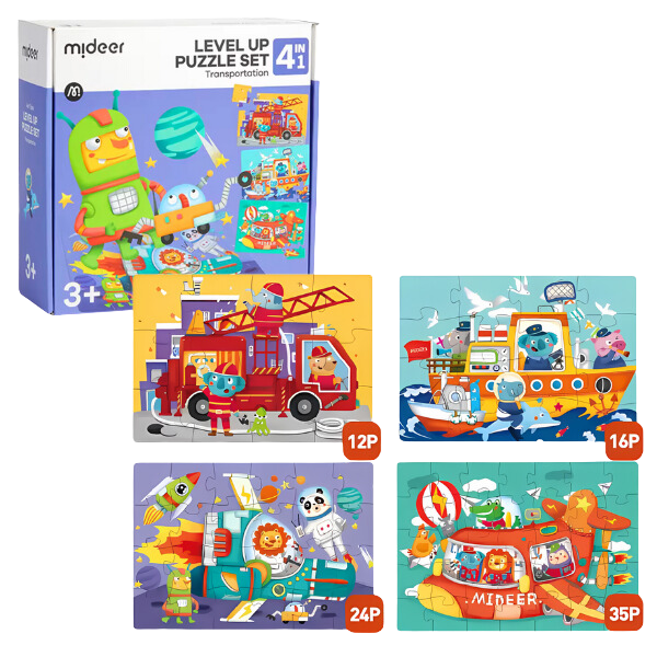 Seria de puzzle-uri „Transport”, 4 în 1 [1]